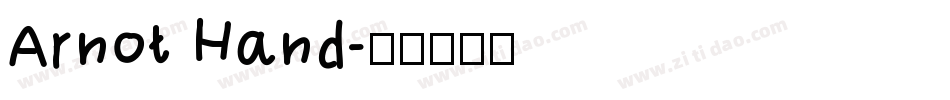 Arnot Hand字体转换